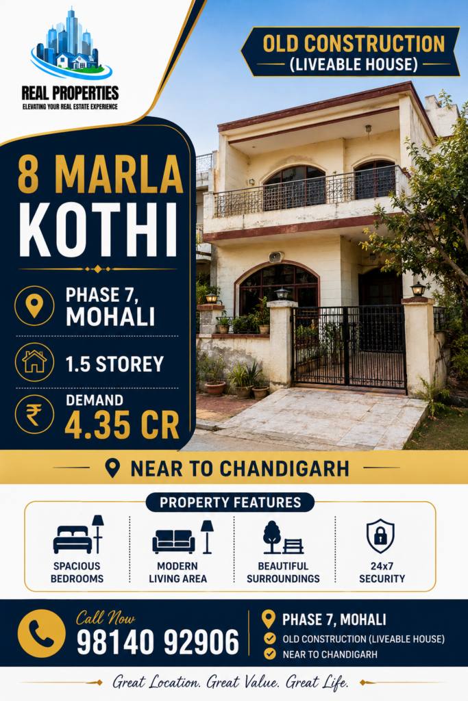 Kothi For Sale – Phase 7